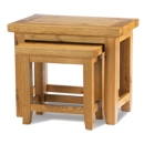 FurnitureToday Soho Solid Oak Nest of Tables
