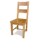 FurnitureToday Soho Solid Oak Solid Seat Dining Chair