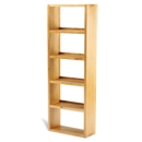 FurnitureToday Soho Solid Oak Wide 5 Shelf DVD Unit