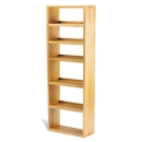 FurnitureToday Soho Solid Oak Wide 6 Shelf CD DVD Unit