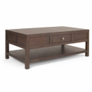 FurnitureToday Sterling Park Dark Wood Coffee Table