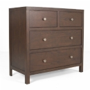 FurnitureToday Sterling Park Dark Wood Four Drawer chest