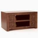 FurnitureToday Tampica dark wood TV unit
