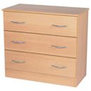 FurnitureToday Tara beech 3 drawer chest 