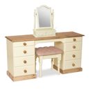 FurnitureToday Tarka Painted Double Dressing Table Set