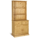 FurnitureToday Tarka Solid Pine 2 Drawer Open Top Dresser