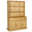 FurnitureToday Tarka Solid Pine 3 Drawer Open Top Dresser