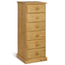 FurnitureToday Tarka Solid Pine 6 Drawer Wellington Chest