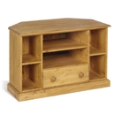FurnitureToday Tarka Solid Pine Corner TV Unit