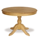 FurnitureToday Tarka Solid Pine Drum Pedestal Flip Top Table