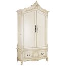 FurnitureToday The Elegance French Style 2 door combi wardrobe