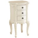 The Elegance French Style 3 Drawer Bedside