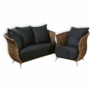 FurnitureToday Tokyo rattan curved sofa suite