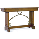 FurnitureToday Toscana Collection dark wood console table