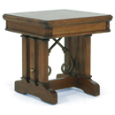 FurnitureToday Toscana Collection dark wood end table