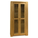 FurnitureToday Trend Solid Oak Glass Display Cabinet