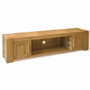 FurnitureToday Trend Solid Oak Large Plasma Unit