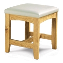 FurnitureToday Tuscany Oak Dressing Table Stool