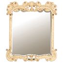 FurnitureToday Valbonne French painted carved swirls mirror