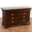 FurnitureToday Vanessa dark wood chest of 8 drawers