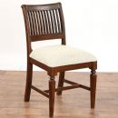 FurnitureToday Vanessa dark wood Cork Slatted Chair