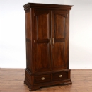 FurnitureToday Vanessa dark wood gents wardrobe