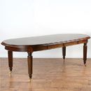 FurnitureToday Vanessa dark wood Oval Extension Dining Table