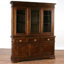 Vanessa dark wood Three Door Display Cabinet