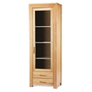 FurnitureToday Vegas Oak Display Cabinet