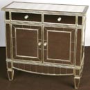 Venetian glass large cupboard chest