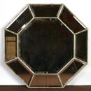 Venetian glass octagonal mirror