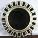 Venetian glass round mirror