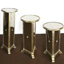 FurnitureToday Venetian glass set of 3 pedestal tables