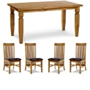 FurnitureToday Vermont Ash Extending Dining Set