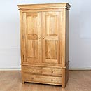 FurnitureToday Vermont Solid Oak 3 drawer Wardrobe