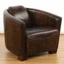 FurnitureToday Vintage Leather Rocket Chair