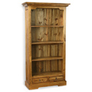 FurnitureToday Vintage pine bookcase with 2 drawers