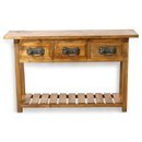 FurnitureToday Vintage pine triple K console table