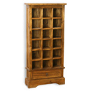 Vintage pine triple open CD rack