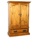 FurnitureToday Vintage pine wardrobe with 1 drawer