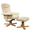 FurnitureToday Washington Recliner Chair and Stool