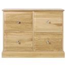 Westminster oak double filing cabinet