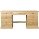 FurnitureToday Westminster oak double pedestal comp desk