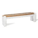 FurnitureToday White Painted Junk Plank Bench