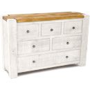 FurnitureToday White Painted Junk Plank Dinky Low Boy