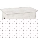 White Painted Plank Bed Box