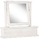 FurnitureToday White Painted Plank Dressing Table Mirror