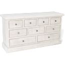 FurnitureToday White Painted Plank Low Boy