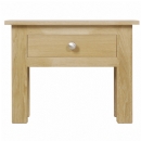 FurnitureToday Winchester solid oak lamp table with push