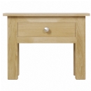 Winchester solid oak lamp table with push